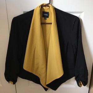 Black and gold business jacket